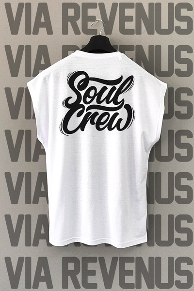 Vordevia White Soul Crew Sport T-shirt - Leđa Štampano, Bez Rukava