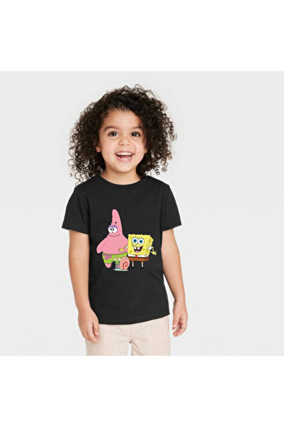 oneagılyazı SUNGER BOB Baskılı Çocuk Tshirt
