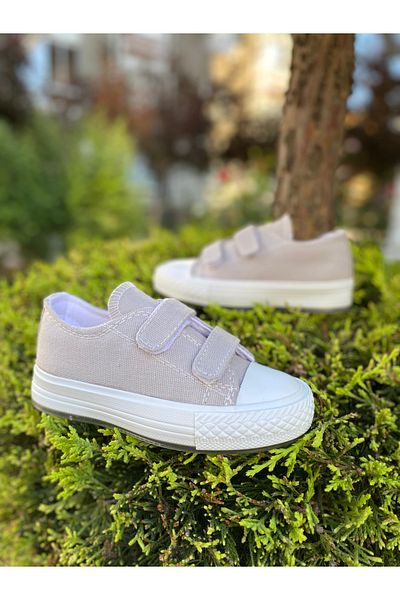 NS Little Lighted Girls' Sneakers - Velcro Wide Fit Sports Shoes (31-35 Lightless)