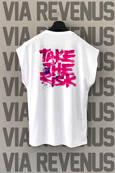 Vordevia Λευκό αθλητικό μπλουζάκι - Εκτύπωση στην πλάτη, μηδενικό μανίκι, Tak...