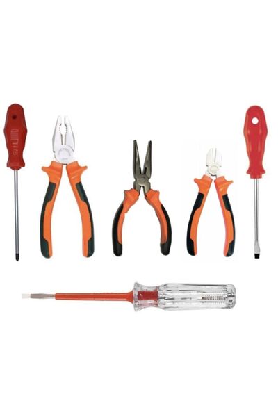 Genel Markalar El Aleti Seti Pense Yankeski Kargaburun Düz Yıldız Tornavida +...