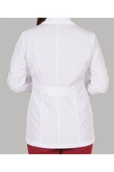 efetex معطف طويل القامة وياقة القميص معطف مختبر للطبيب والممرضة