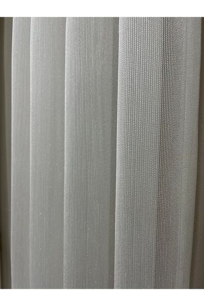ÇOPURLAR PERDE Simli Çelik Tül Ağır Gramaj Classkatolog Her Odaya Uygun Tül Perde 1/2,5 Orta Pile