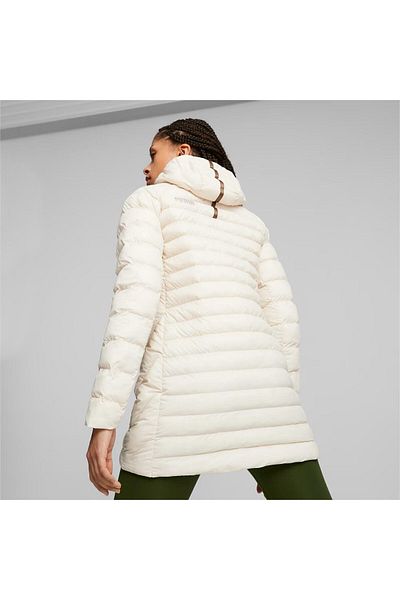 Puma PackLITE Primaloft Long Hooded Jacket Orange Women's Coat