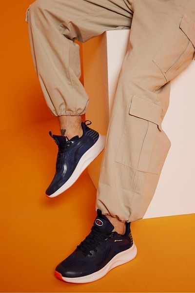 M.P. Mp Men's Lace-up Navy Blue Walking Shoes