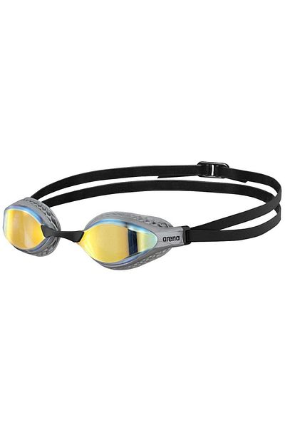 ARENA Unisex Air-Speed Mirror Yellow-Grey Swimming Goggles