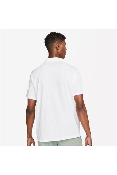 Nike Λευκό ανδρικό μπλουζάκι τένις πόλο - M Nkct Df Solid DH0857-100