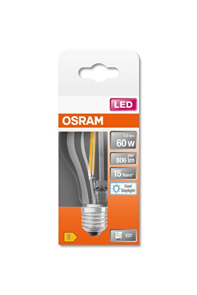 Osram Led Cla60 6,5w Beyaz Işık E-27 806lm Ampul