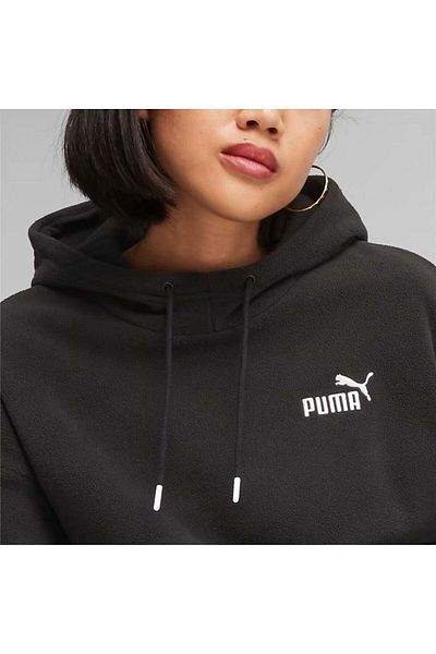 Puma Γυναικεία αθλητική φόρμα PUMA POWER Colorblock με κουκούλα με ψηλό λαιμό ΜΑΥΡΟ