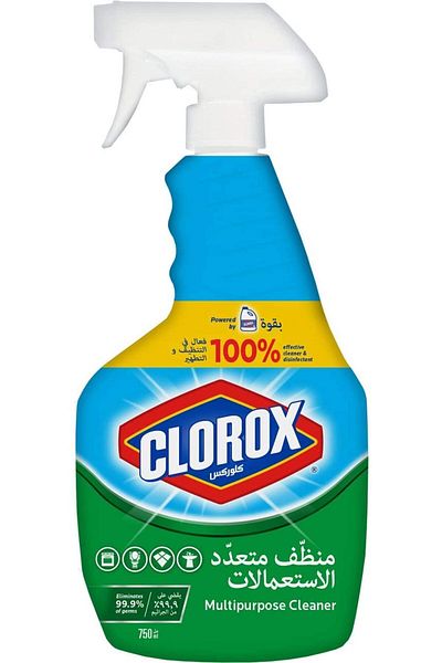 Clorox Multipurpose Cleaner with BlEach 750 mililitres, Trigger Spray Bottle
