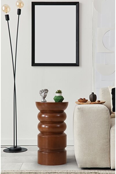 More Wood Design Tombul Ahşap Sehpa