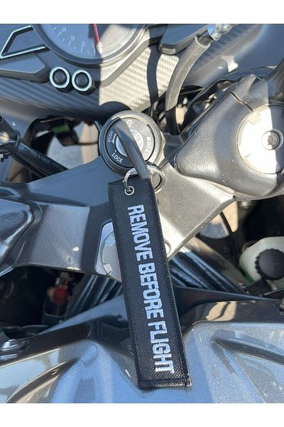 Yeles Pilot Biker Fabric Keychain