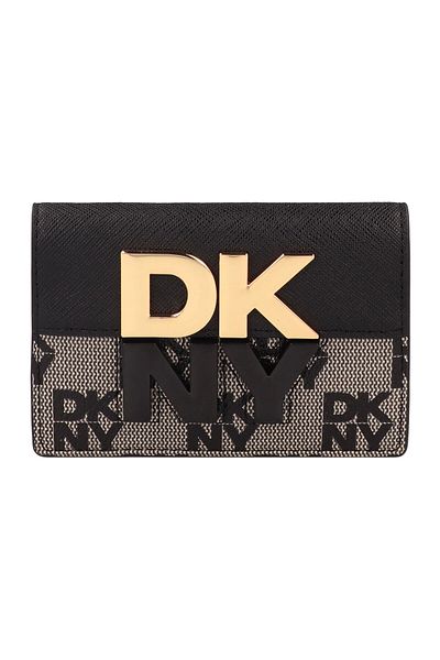 Dkny Echo Leder-Kreditkarte – 11 cm