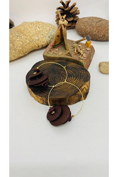 Porsuk Alternatif أقراط أكريليك بوهيمية هيبي أصلية مصنوعة يدويًا