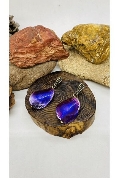 Porsuk Alternatif El yapımı pirinç aparatlı kadın küpe