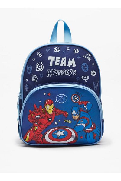 Shoexpress Avengers Print Backpack with Adjustable Shoulder Straps - 25x20x13 cm