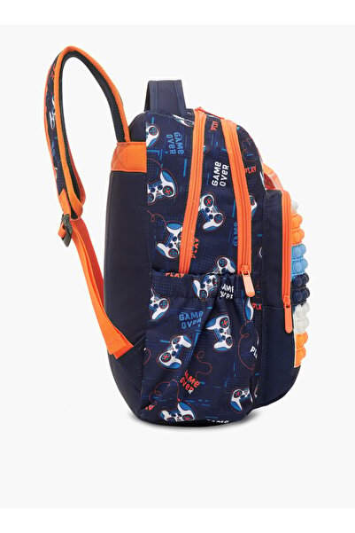 LBL by Shoexpress Pop-It Applique Backpack with Adjustable Straps - 44x16x30 cm