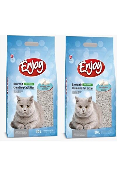 Enjoy Kedi Kumu Marsilya Sabun Ince Tane 10 Lt X 2 Adet