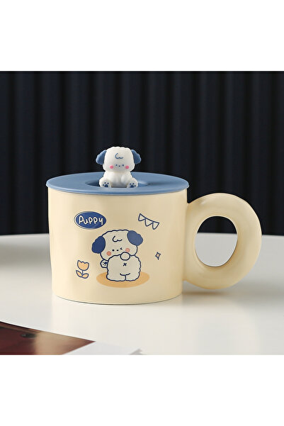 Livava Tiny Dog Ceramic Mug, Colorful, 10X8