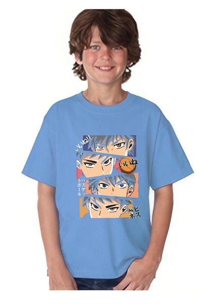 Evomind Tricou unisex pentru copii cu imprimeu anime