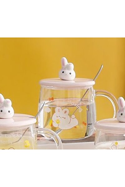 Livava Naughty Rabbit Glass Mug, 9X8