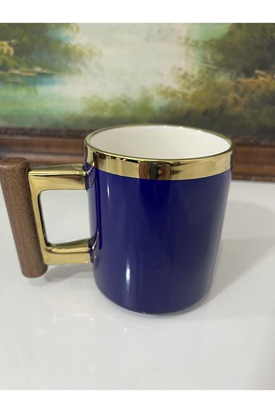Lavin Premium Colored Wooden Handle Mug