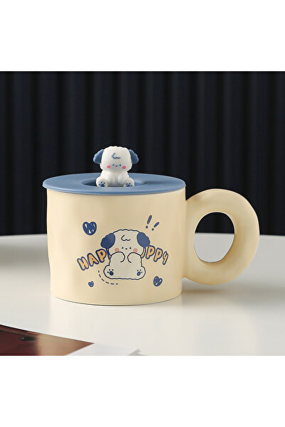 Livava Tiny Dog Ceramic Mug, Colorful, 10X8