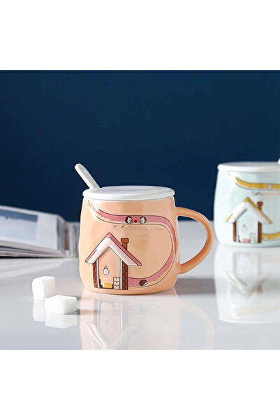 Livava كوب سيراميك باريناك، برتقالي، 8.5×8