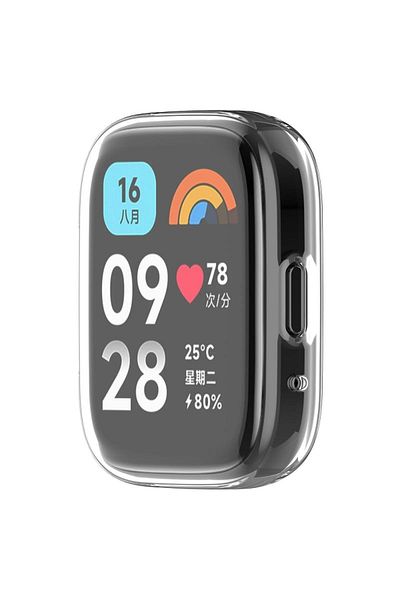 Ekoodukkan حافظة سيليكون أمامية مغلقة من السيليكون للحماية الكاملة لساعة Xiaomi Redmi Watch 3