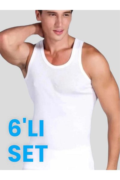 Uniquerrs Men's Cotton Combed Undershirt 6 Pieces