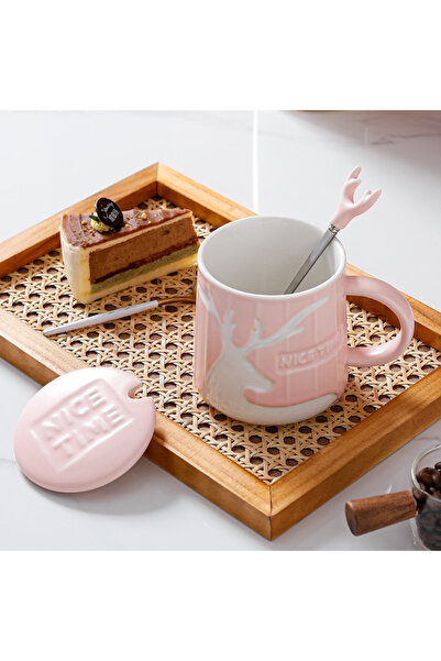 Livava كوب سيراميك غييكلي، وردي، 9.5×8.5