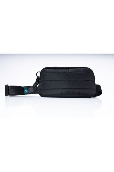 LEONAANELIA AGENA 2F Compact Shoulder Strap Unisex Bag Black
