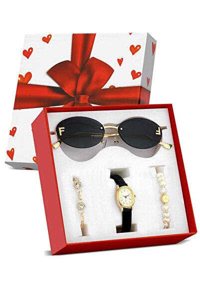 Zzla Kadın Kol Saati & Güneş Gözlüğü & 2 Çift Bileklik PL160