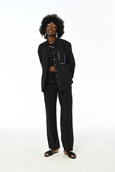 Orfeo Negro WOMEN'S SINGLE POCKET COMFORTABLE SHIRT