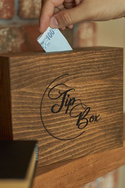 Hediyesepeti Type Box Printed Solid Wooden Piggy Bank