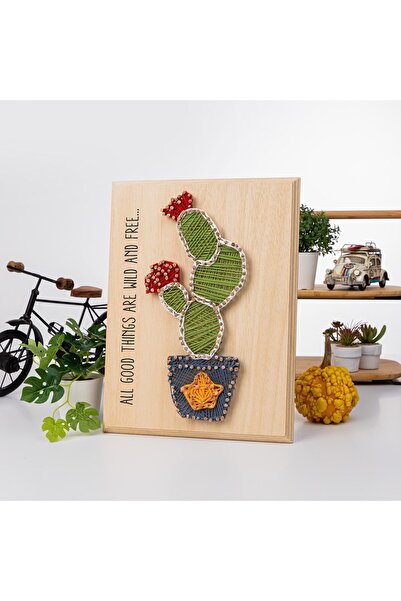Hediyesepeti Cute Cactus Design Filography Construction Set