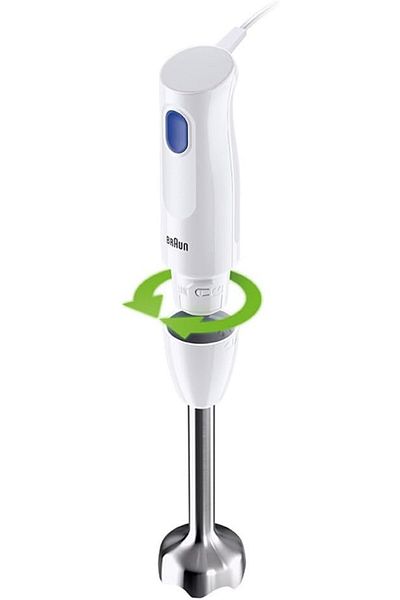 Braun Hand Blender 450 W, 1 speed, Light weight, BPA free dishwasher safe, Metal - MQ 10,001