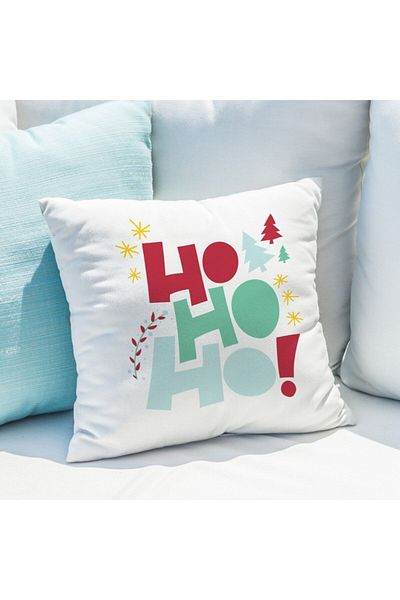 Hediyesepeti New Year's Special Printed Pillow - Printed Text Decorative Throw Pillow
