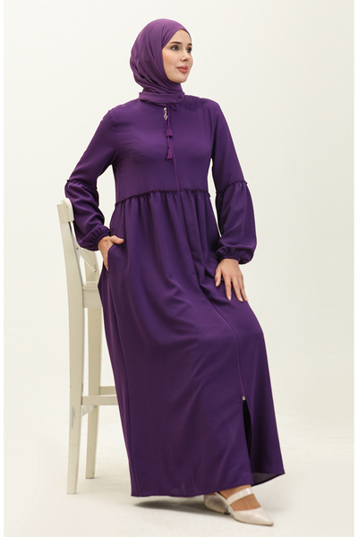 sefamerve 2004-04 قماش Aerobin أرجواني بسحاب مجمع