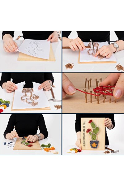 Hediyesepeti Cute Cactus Design Filography Construction Set