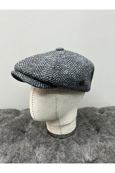 Makro Optik 8 Pieces Winter Wool Hat Fish Back ( Peaky Blinders )