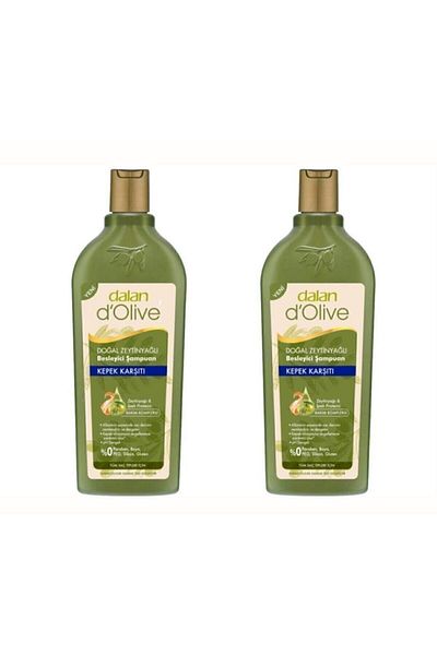 Dalan 400 ml D'olive Anti-Dandruff Shampoo with Olive Oil - 2 Pieces