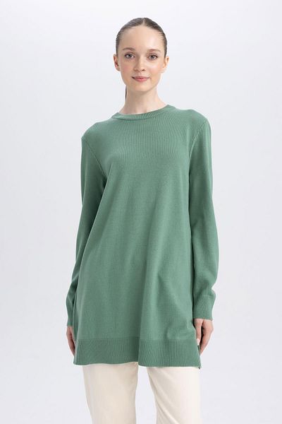 DeFacto Crew Neck Regular Fit Tunic H3431az23wn