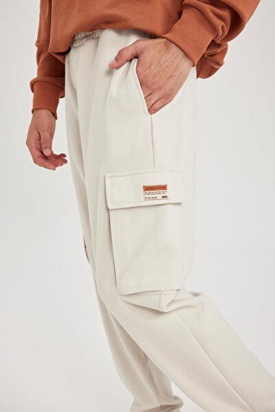 DeFacto Φούτερ με κανονική εφαρμογή με τσέπες Cargo - Ελαστική μέση A6209ax23au