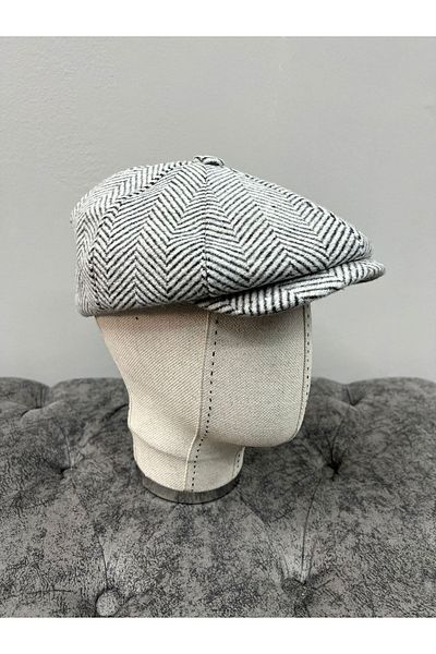 Makro Optik 8 Pieces Winter Wool Hat Fish Back ( Peaky Blinders )