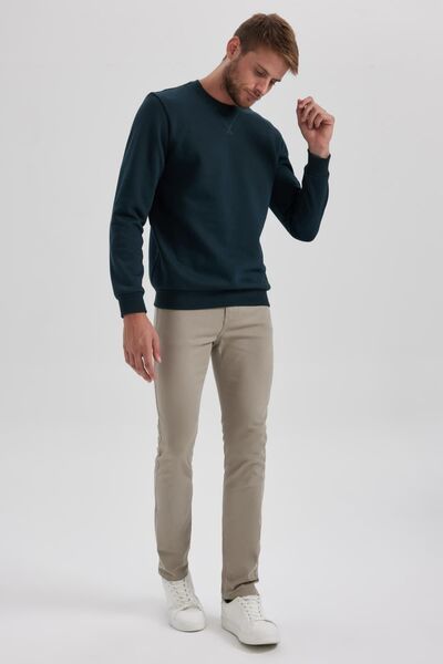 DeFacto Gabardine Chino Canvas Slim Fit Trousers - B2089ax23au