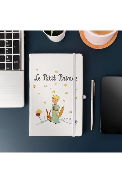 Hediyesepeti Bloc de note cu dungi cu design Micul Prinț 13 cm x 21 cm, 100 coli