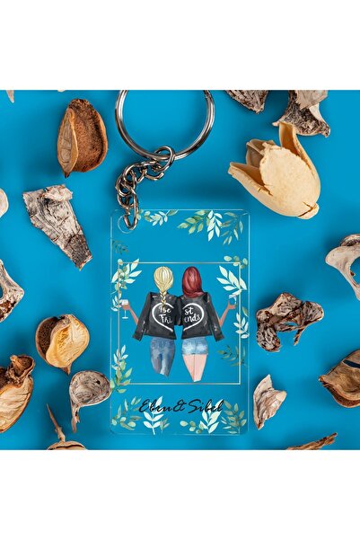 Hediyesepeti هدية للأصدقاء الضيقين سلسلة مفاتيح مصممة لأفضل الأصدقاء