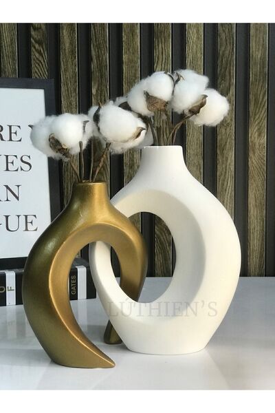 Luthien Sarmaşık Vazo Seti Modern Tasarım Obje