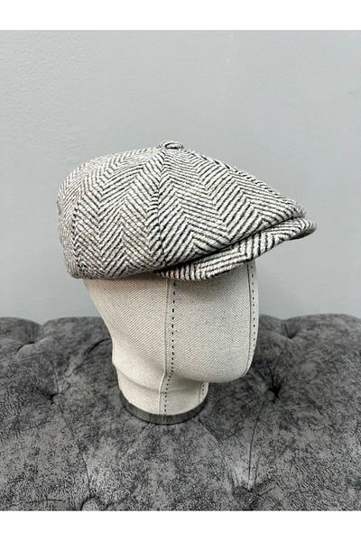 Makro Optik 8 Pieces Winter Wool Hat Fish Back ( Peaky Blinders )